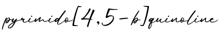 单词pyrimido[4,5-b]quinoline书写